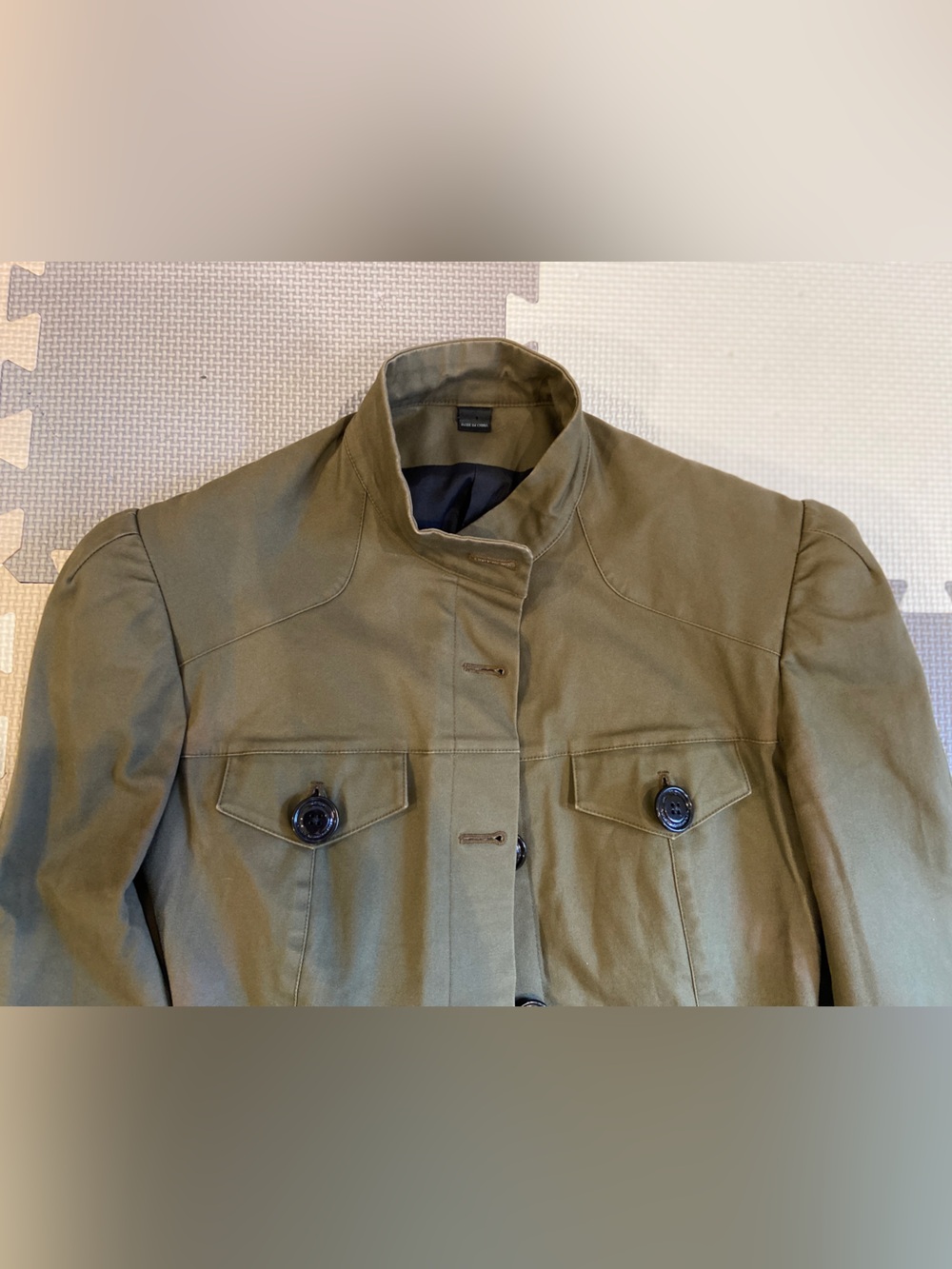 Olive Military-Style Women's Jacket